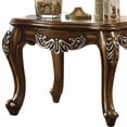 thumbnail image 4 of HomeRoots 24" Antiqued Oak Manufactured Wood Scallop Square End Table, 4 of 6