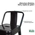 thumbnail image 4 of Silla Tolix Acero Metalica Con Descansabrazos negro Estandandar, 4 of 8
