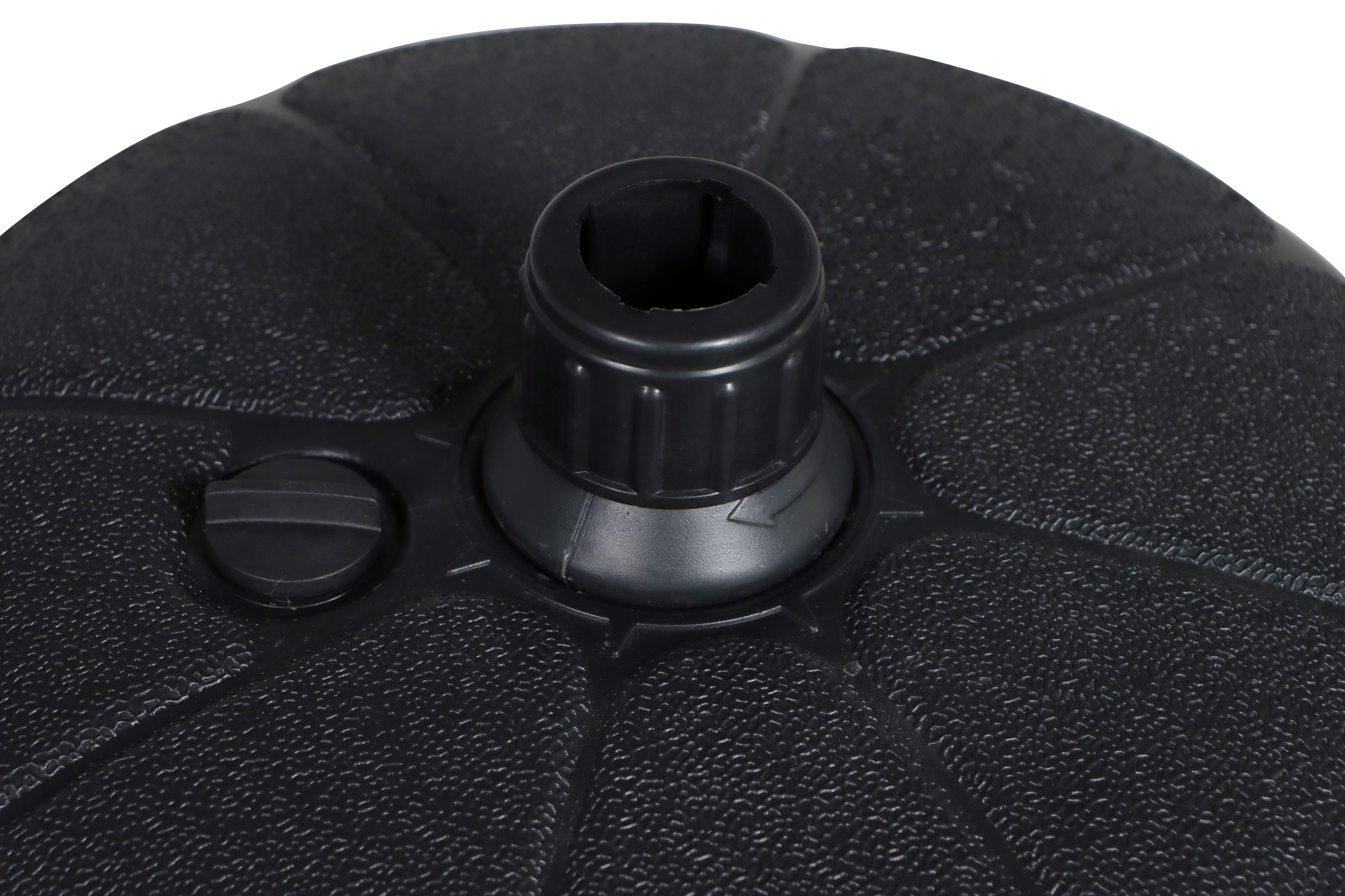 Mainstays 26lb Outdoor Fillable Round Resin Opp Umbrella Base, Black
