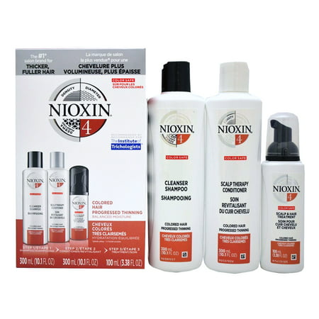 Nioxin System 4 Colored Hair Progressed Thinning (Best Treatment For Thin Frizzy Hair)