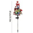 thumbnail image 3 of Yhmxh Solar Christmas Tree Lights Decorations, Christmas Outdoor Waterproof Xmas Tree Pathway Stake Lights with 20 LED, Christmas Solar Stake Lights Cemetery Christmas Tree for Garden/Patio/Lawn/Yard, 3 of 6