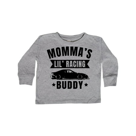 

Inktastic Mommas Lil Racing Buddy Gift Toddler Boy or Toddler Girl Long Sleeve T-Shirt