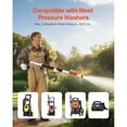 thumbnail image 3 of Pressure Washer Telescoping Wand, 18 ft, 4000 psi, Telescopic Spray Wand with Power Washer Extension Wands, Gutter Cleaner, Brush Head, 5 Spray Nozzle Tips, Adapter and Adjustable Support Belt, 3 of 12