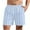 Light Blue, variant on Maean Men's Big and Tall Striped Swim Trunks Bathing Suits Beach Swimwear Shorts with Pockets S-5XL