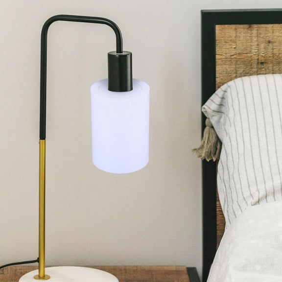 FRCOLOR  Wall Sconce Shade Replacement Cylinder Glass Lamp Cover White