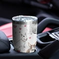 thumbnail image 4 of 30oz Bull Terriers and Hearts Tumblers Stainless Steel Tumbler with Lid and Straw,Vacuum Insulated Double Wall Travel Tumbler Cups Mug with Cleaning Brush for Coffee,Tea, 4 of 7