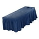 thumbnail image 1 of de cama de de Hotel de alta cubierta de hoja de cenefa de mesa 73x27" Azul Zulema Hoja de cenefa de mesa de masaje, 1 of 8