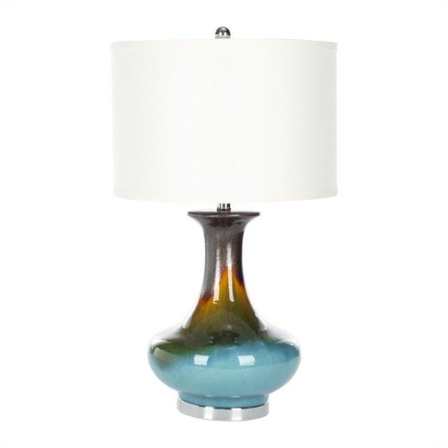 Safavieh Lighting Collection Georgia Blue 30-inch Table Lamp