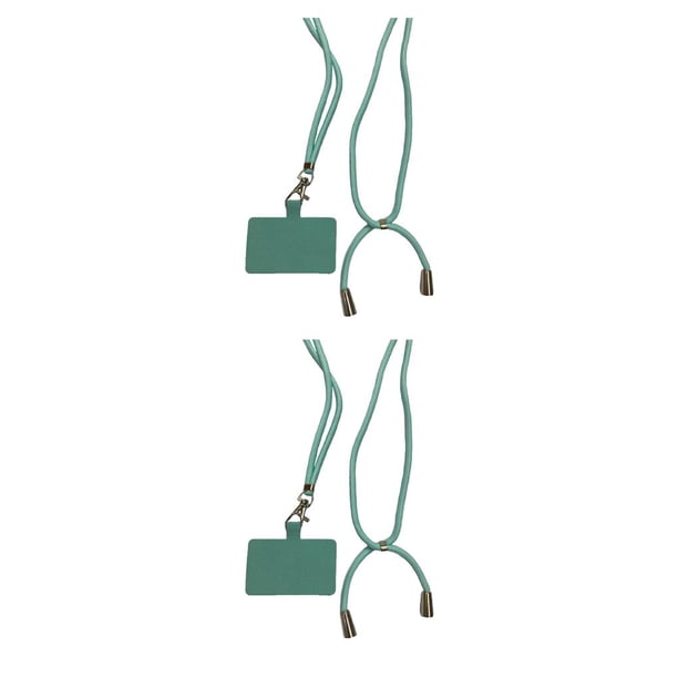Tholdsy Cordones antipérdida universales para teléfono móvil DIY, cordón extraíble para colgar en el cuello, correa ajustable, suministros para Cielo azul 2piezas