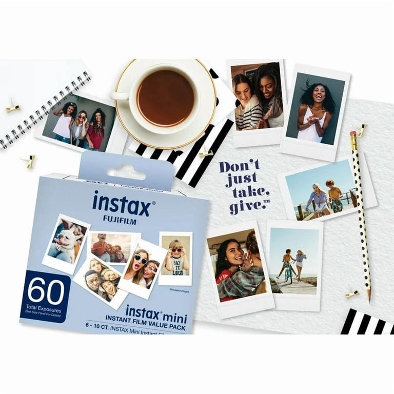 Fujifilm, Instax Mini Instant Film, Purple, 60 Exposures - Walmart.com