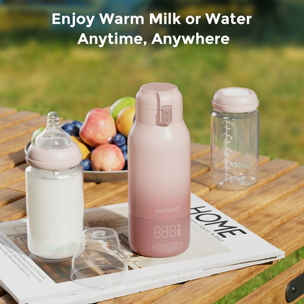 Momcozy Portable Bottle Warmer, 17oz Travel Milk Warmer with Dual