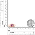 thumbnail image 5 of Gem Stone King 18K Rose Gold Plated Silver Men's Ring Pink Moissanite Created Sapphire (1.44 Cttw), 5 of 6