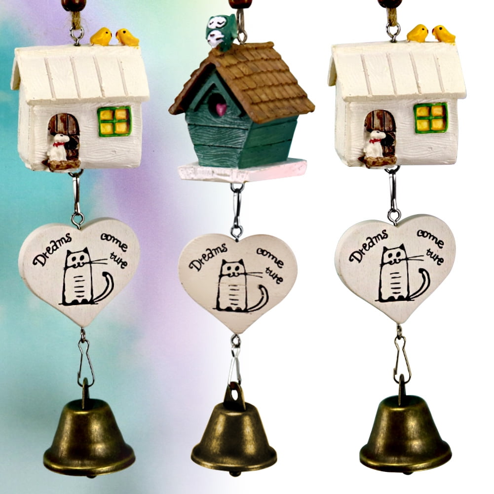 1x Wind Chimes Bells Copper 6 Bells Outdoor Yard Garden Home Decoration Ornament 