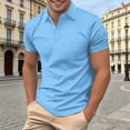 thumbnail image 2 of Waffle Polo Shirts for Men Summer Casual Fashion Short Sleeve Collared Business Casual Work Tshirts Golf Shirt, 2 of 9