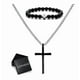 thumbnail image 1 of Xtellar 2pz Dije De Cruz Hombre Y Pulsera ,joyeria Acero Inoxidable, 1 of 1