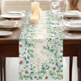 thumbnail image 3 of Table Runners 70 Inches Long Dress Scarves, Green Eucalyptus Leaves Farmhouse Coffee/Dining/Kitchen Table Decor, Holiday Table Runner, Spring Daily Flowers Plants Beige 13x70 Inch, 3 of 9
