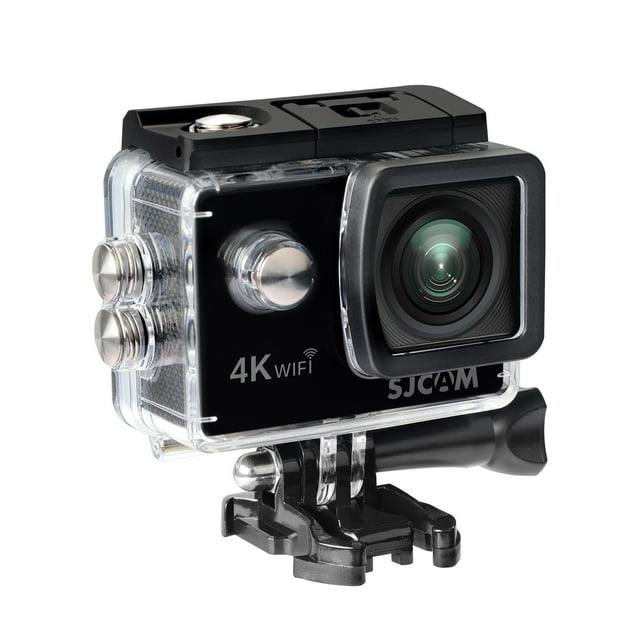 Cámara deportiva SJCAM SJ4000AIR Cámara de acción 4K HD con pantalla IPS de 2 pulgadas 16MP Gran angular de 170 ° 30 m Soporte impermeable Conexión WiFi con adaptadores de estuche impermeables