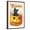 Brown Frame, variant on Art.com A Merry Halloween, Cat in Jack O'Lantern Art Print, 12" x 18"