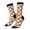 3 Black, variant on Santa Claus bells Snowman Crew Socks for Men & Women, Breathable Casual Athletic Ankle Socks