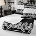 thumbnail image 4 of Manfei Hippie Damask Twin Quilt Set 2 Pieces,Princess Ribbon Bow Twin Coverlet Set,1 Bedspread and 1 Pillowcase, 4 of 7