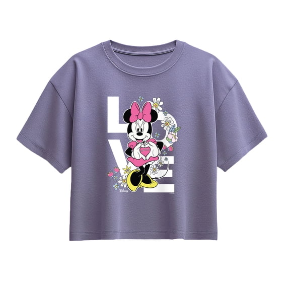 Disney - Love, Minnie - Youth Girls Boxy T-Shirt