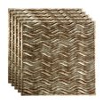 thumbnail image 1 of FASÄDE Current Decorative Vinyl 2ft x 2ft Lay in Ceiling Panel in Bermuda Bronze (5 Pack), 1 of 5