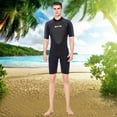 thumbnail image 1 of Traje de buceo de manga corta de neopreno de 3 mm, cremallera trasera, traje de neopreno de buceo, traje húmedo, traje de baño de surf para hombres, t S Macarena trajes de neopreno para hombre, 1 of 8