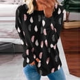 thumbnail image 1 of ICHUANYI Clearance Women's Round Neck Fashion Casual Long Sleeve Christmas Print Sweatshirt Tops Blouse(Black, M) ICHUANYI WER2023080815039, 1 of 5