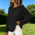 thumbnail image 7 of YVNAURA Boat Neck Mesh Top for Women Sheer See Through Blouse Long Sleeve Open Knit Lightweight Crochet Pullover Summer Layering Tee Festival Vacation Outfit, Black,M, 7 of 7