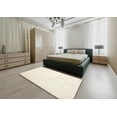 thumbnail image 4 of Ahgly Company Indoor Rectangle Contemporary Blanched Almond Beige Solid Area Rugs, 7' x 10', 4 of 6