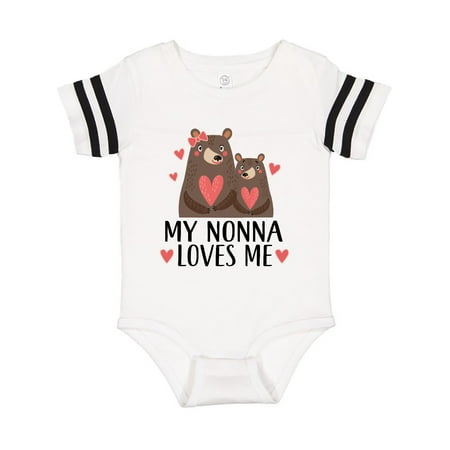 

Inktastic My Nonna Loves Me Bear Gift Baby Boy or Baby Girl Bodysuit