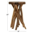 thumbnail image 2 of Studio 350 Farmhouse 22 Inch Teak Branch Stool by, 2 of 3
