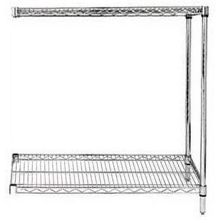 

36 Deep x 36 Wide x 36 High 2 Tier Chrome Add-On Shelving Unit