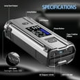 thumbnail image 6 of T13 PD60W Jump Starter, 1500A Peak, 12V Portable Lithium-ion Car Jump Starter, Power Bank Charger, With Jumper Cables For Up To 8.0L Gas And 6.0L Diesels Engines, 6 of 6