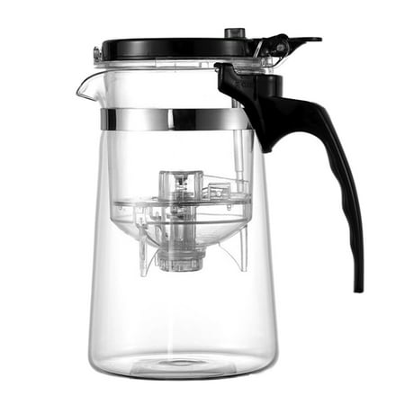 

Xing Heat Resistant Glass Teapot Detachable and Washable Tea Pot Tea Kettle for Home Office (500ml)