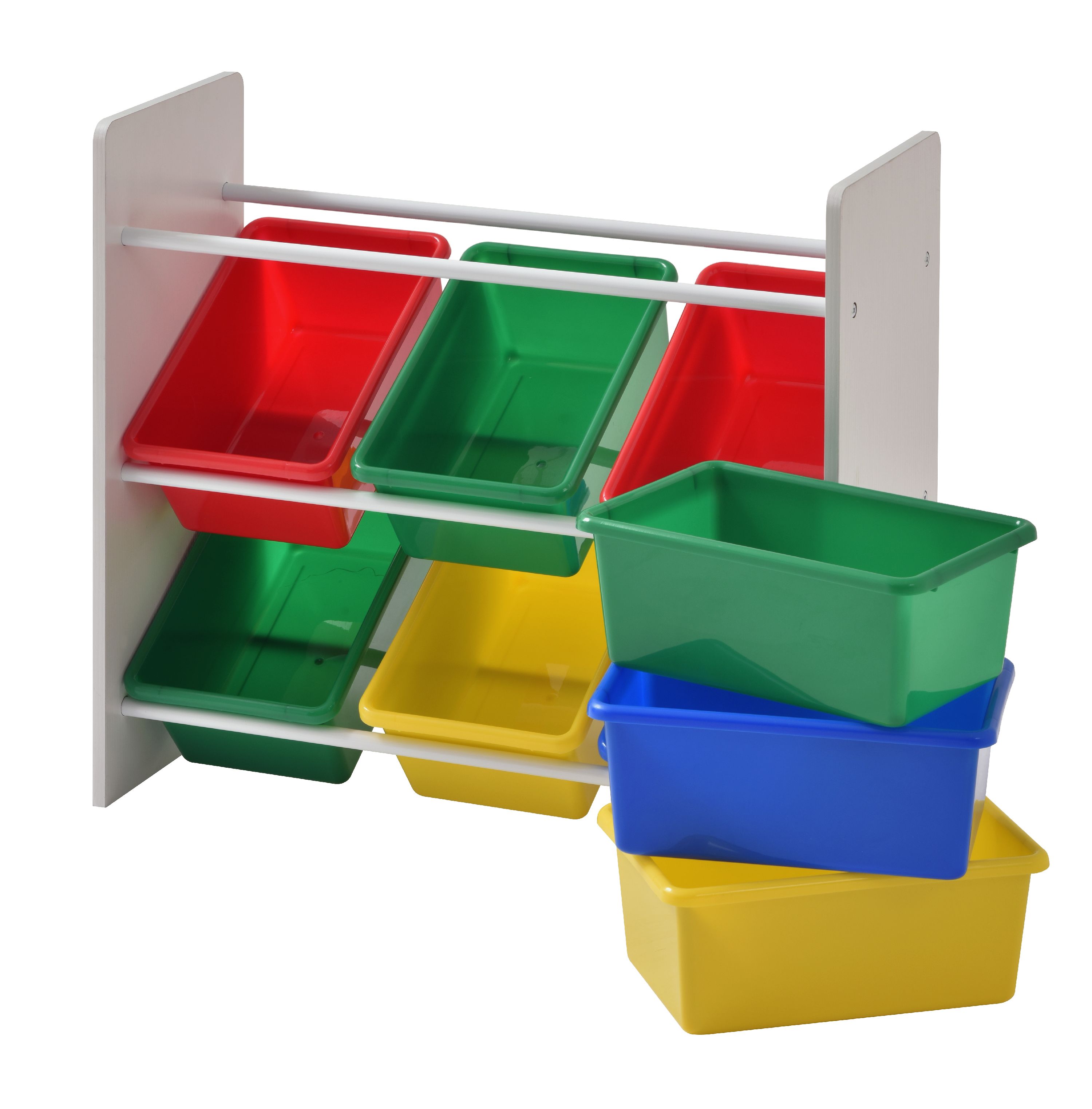 Muscle Rack Kids Storage Organizer with 9 Multi color Bins - image 3 of 3