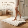 thumbnail image 5 of Unique Bargains Soft Absorbent Microfiber Non-Slip Washable Bathroom Rug White 24" x 16", 5 of 7