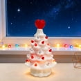 thumbnail image 5 of Valentine's Day Tree Light, White Christmas Tree with Heart Topper, Valentine's DayHoliday Tree with LED Lights, Night Light for Indoor Valentine's Day Decorations Gift, 5 of 6