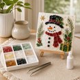 thumbnail image 2 of Christmas Sea Glass Mosaic Art Kit, DIY Sea Glass Art Kits for Adults, Multiple Designs Handmade Mosaic Art Kits for Tabletop, Home, 2 of 6