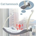 thumbnail image 1 of Percha de ventana Salvador con manta ventosa para ahorrar espacio Hamaca colgante resistente y desmontable para jugar Alfombrilla de felpa gris, 1 of 7