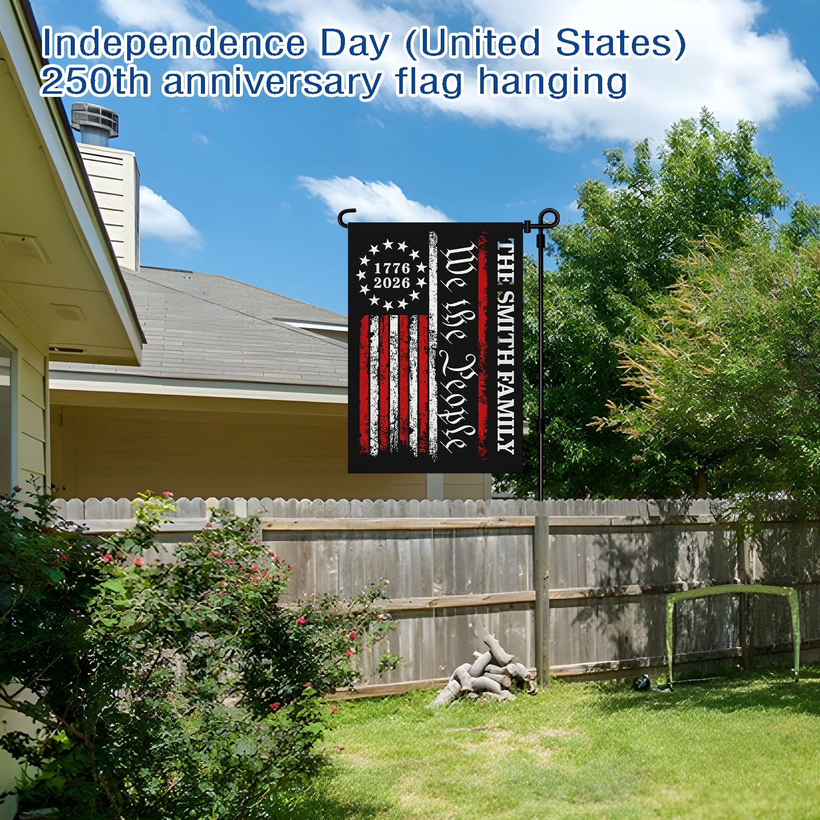 250th Anniversary Flags for Outside, Patriotic Decorations for 4th of July Outdoor, Independence Day Decorations for Home Decor, Gifts for USA Flags