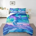 thumbnail image 2 of Dragon Bedding Set ,Ancient Mysterious Animal All Season Cozy Comforter Set Full Size,Ice Glacier Aurora Duvet Set Bedroom Decor,Festival Gifts, 2 of 6