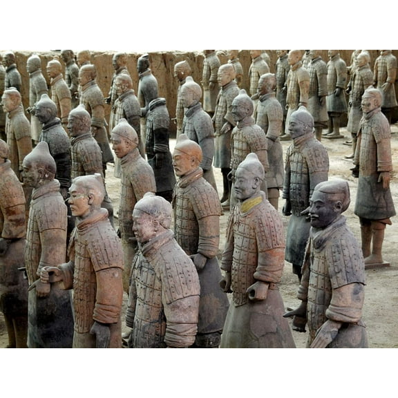 Wall Art Impressions 24x36in The Color of Terracotta Warriors, Photographic Print Poster The World's Most Incredible Cities China Art Print