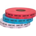 Office Depot Ticket Roll, Single Coupon, Assorted, Roll of 2,000, No