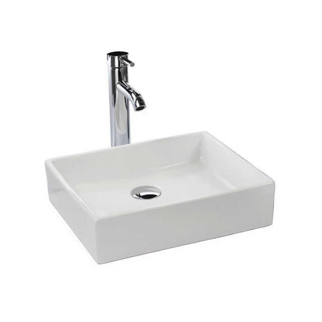 Esatto® Kit Platz Paquete De Precio Mejorado Con Lavabo, Llave, Contra Y Cespol Listo Para Instalar ESATTO ECONOKIT PLATZ