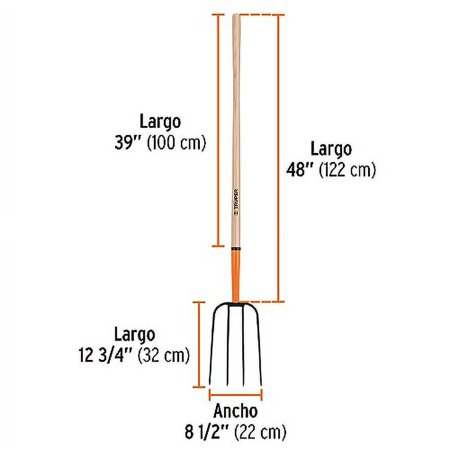 TRUPER BPJ-4 4-Tine Manure Fork 8 1/2" (22cm)