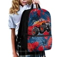 thumbnail image 3 of Yuyamidu Red Truck School Backpack, Large Capacity Bookbag with Multiple Pockets for Teens Boys, Daypack for Daily Use Class Outdoor Activities, 3 of 6