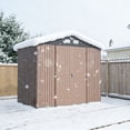 thumbnail image 5 of 10 ft. W x 8 ft. D Outdoor Metal Tool Storage Shed with Led Light & Air Vents, 5 of 10