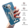 thumbnail image 2 of Rock Skull Clear Case for iPhone 13,Transparent Soft TPU Bumper Full Cover Case, 2 of 5