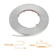 thumbnail image 2 of Uxcell Peel and Stick Molding Trim 30ft x 0.4" Self Adhesive Wall Trim, Matte Silver, 2 of 7